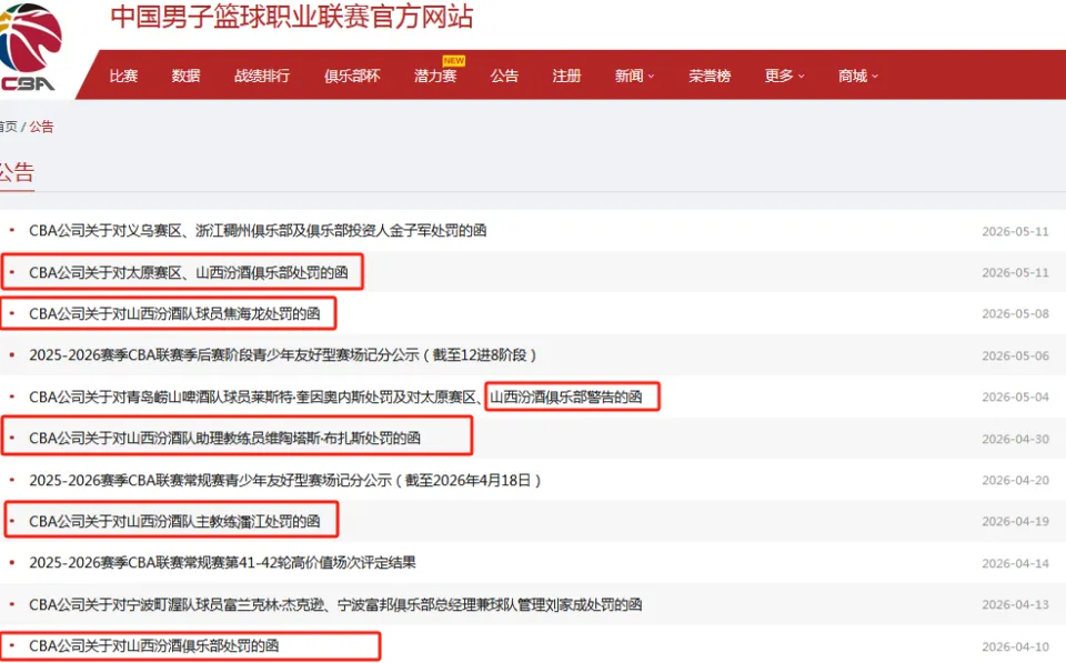 华体会体育官方入口-CBA连开两张罚单！两队共计被罚21万+禁赛1场，评优资格也没了